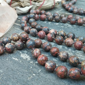 Transformation Mala, Buddhist Mala Prayer Beads, Japa Mala 108, Meditation Beads, Leopardskin Jasper for TRANSFORMATION NEW OPPORTUNITIES image 4