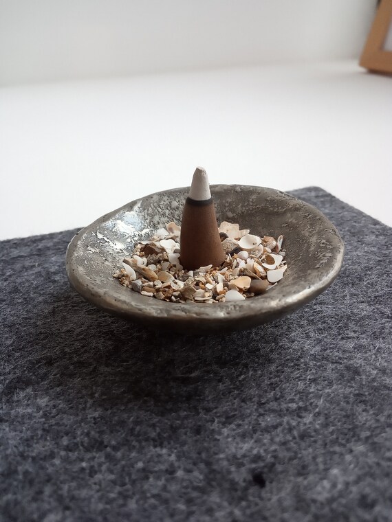 Pewter Incense Holder Handmade by Sand Casting Etsy