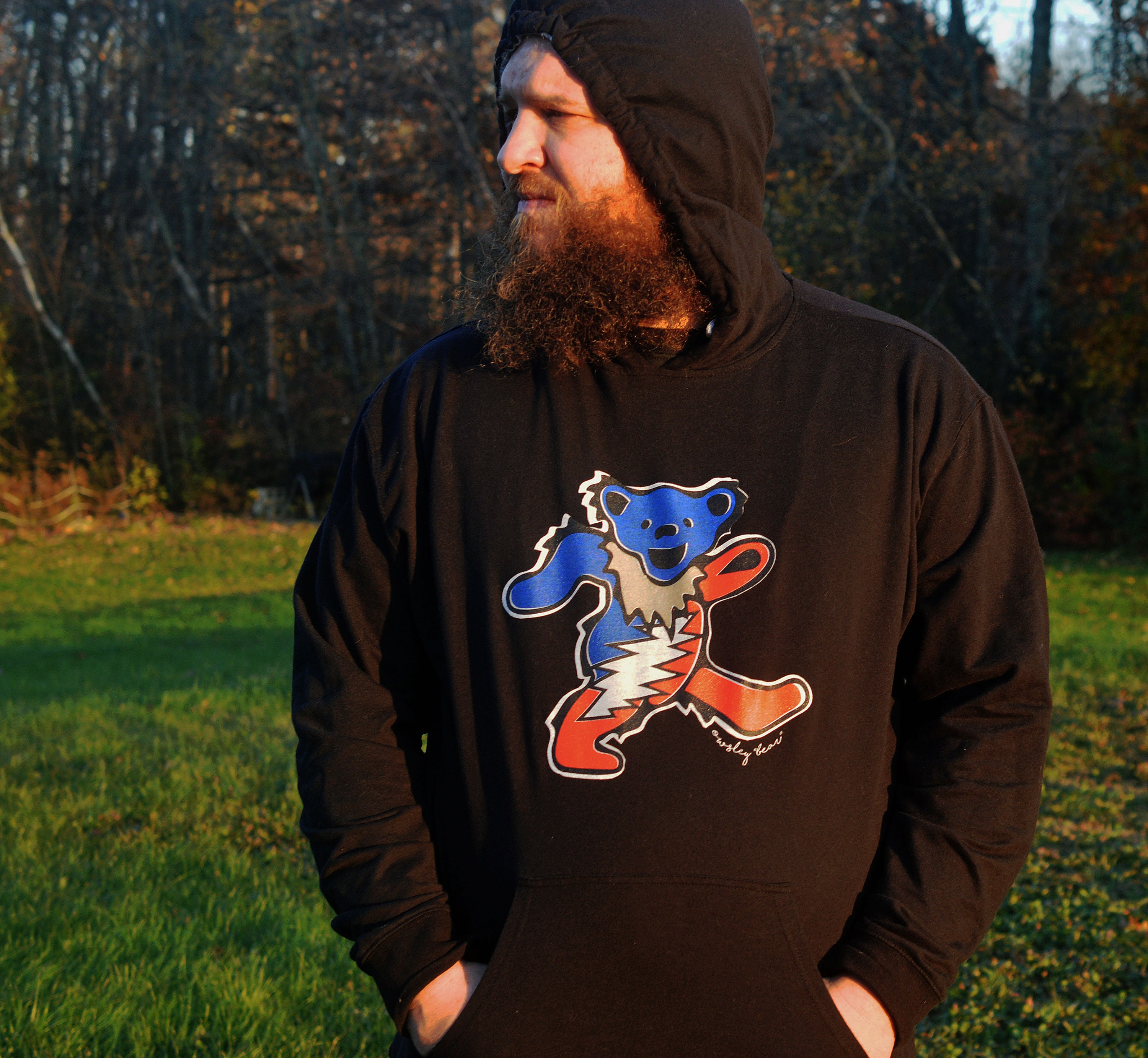 Grateful Dead - Owsley Bear Mens Hoodie | Hooded Sweatshirt