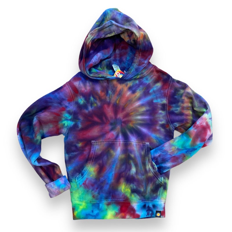 Rainbow Tie Dye Print Men's Hoodie