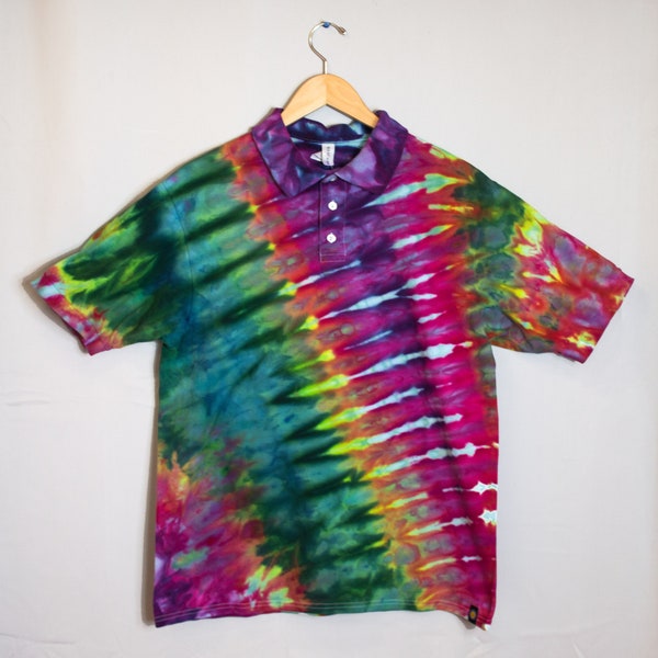 mens polo tie dye