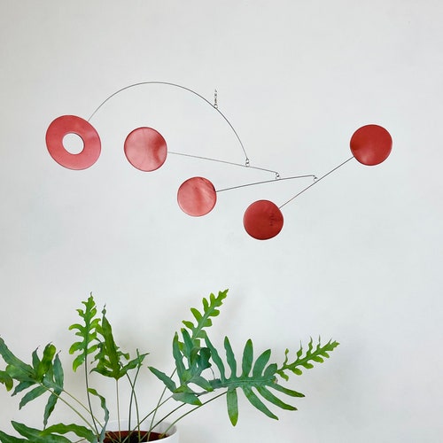 Bronze Hanging Mobile, Kinetic Mobile, Art Mobile, Modern Mobile, Mid Century Modern, Hanging Sculpture, Art Decor, Modern Home, Mobile