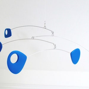 Kinetic mobile, Hanging Mobile, Blue Mobile, Mid Century, Retro Mobile, Art Mobile, Modern Home, Mobile Art, Crib Mobile, Mobile