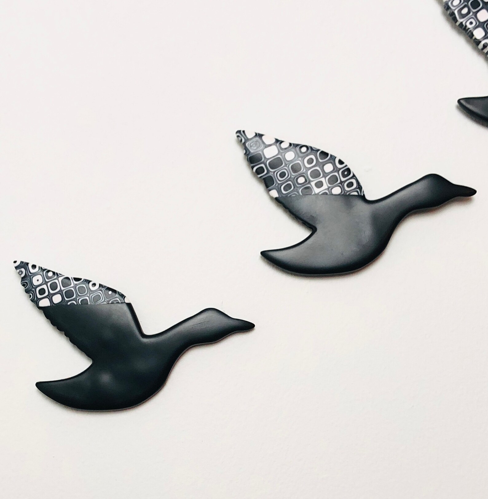 Flying Ducks Wall Art Mid Century Modern Wall Hanging Duck Etsy UK