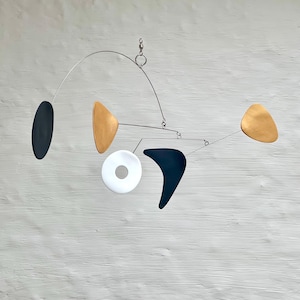 Abstract Art Hanging Mobile, Kinetic Mobile, Art Mobile, Modern Mobile, Mid Century Modern, Hanging Sculpture, Art Decor, Modern Home