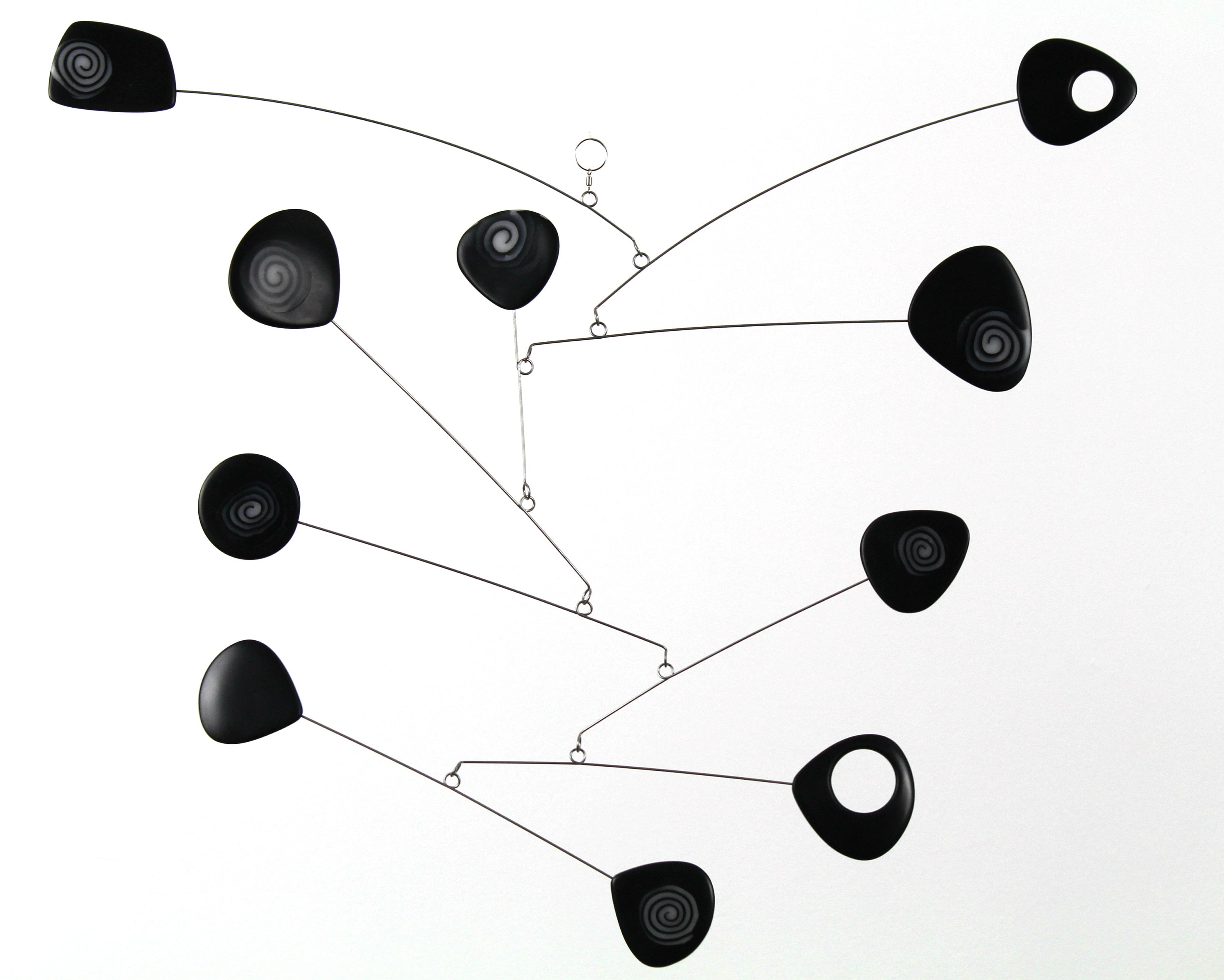Mobile Moderne, Mid Century, Retro Mobile, Black Sculpture, Art Moderne, Hanging Modern Home, Kineti