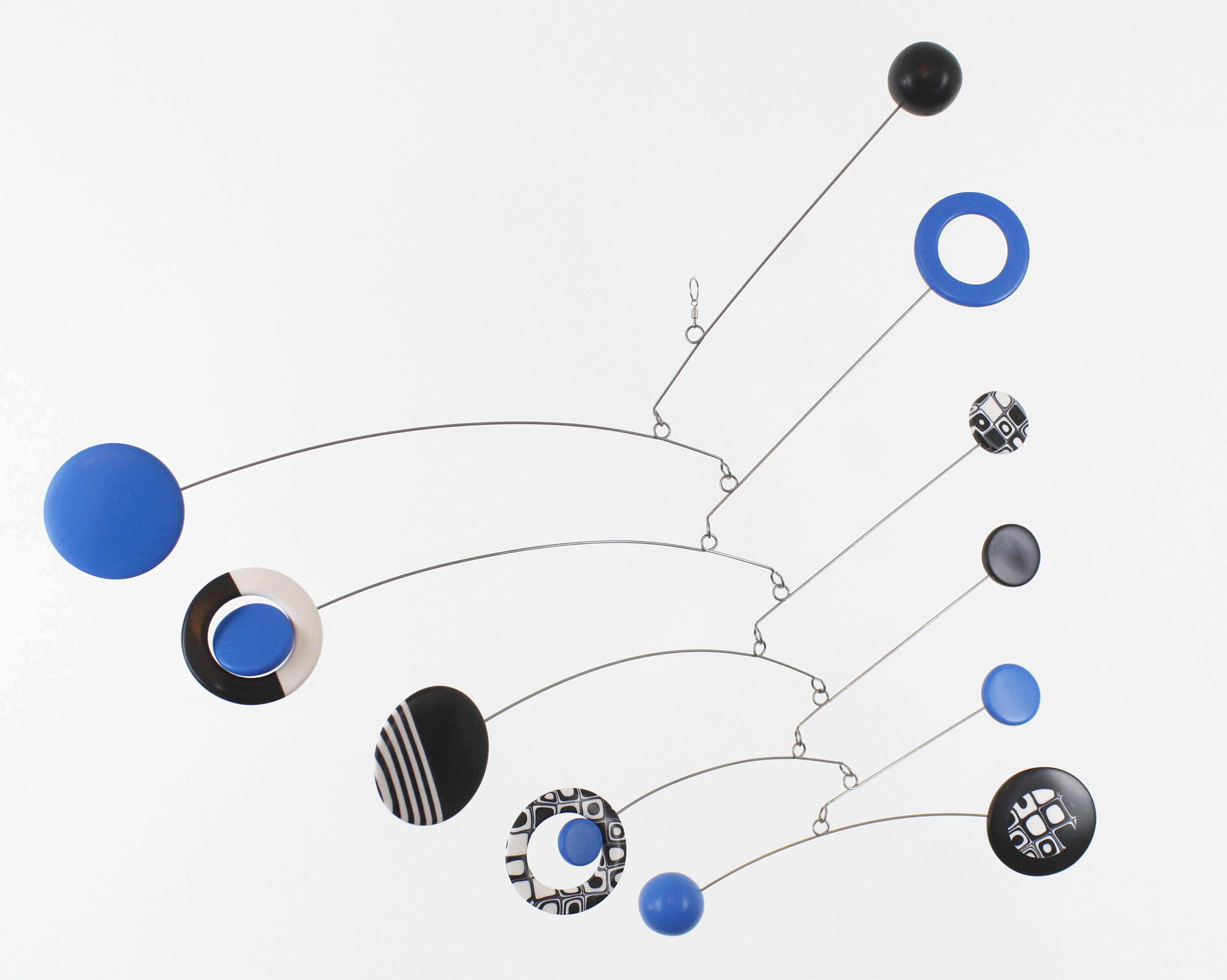 baby blue cot mobile