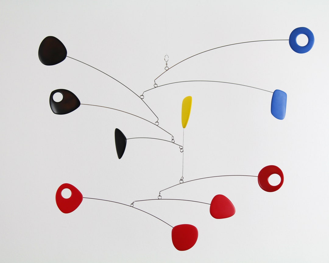 モビール Sixty hanging kinetic mobile Kinetic Mobile, Modern Mobile, Mid Century, Retro Mobile