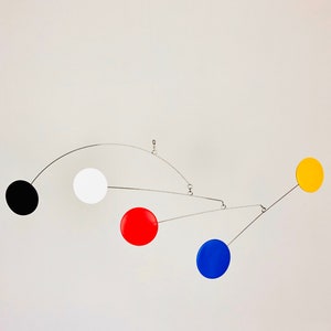 Hanging Mobile, Kinetic Mobile, Art Mobile, Modern Mobile, Mid Century Modern, Hanging Sculpture, Art Decor, Modern Home, Nursery Mobile