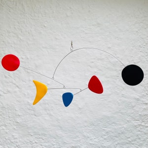 Abstract Art Hanging Mobile, Kinetic Mobile, Art Mobile, Modern Mobile, Mid Century Modern, Hanging Sculpture, Art Decor, Modern Home