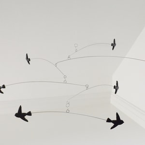 Modern Black Mobile Kinetic Modern Mobile  Bird Mobile