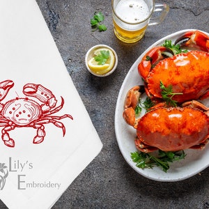Machine Embroidery Design Crab Outline - 3 Sizes