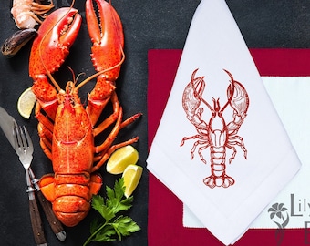 Machine Embroidery Design Lobster - 4 Sizes