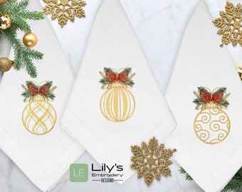 Machine Embroidery Design - Christmas Ornaments Machine Embroidery Designs 4 sizes
