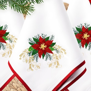Weihnachten Maschinenstickerei: Weihnachtsstern Stickdatei 5 Größen