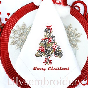 Machine Embroidery Design - Christmas Tree  Machine embroidery Design 5 sizes