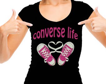 Converse  Machine embroidery designs - 4"x 4",  5" x 7", 6" x 10"  Hoop sizes - # 06