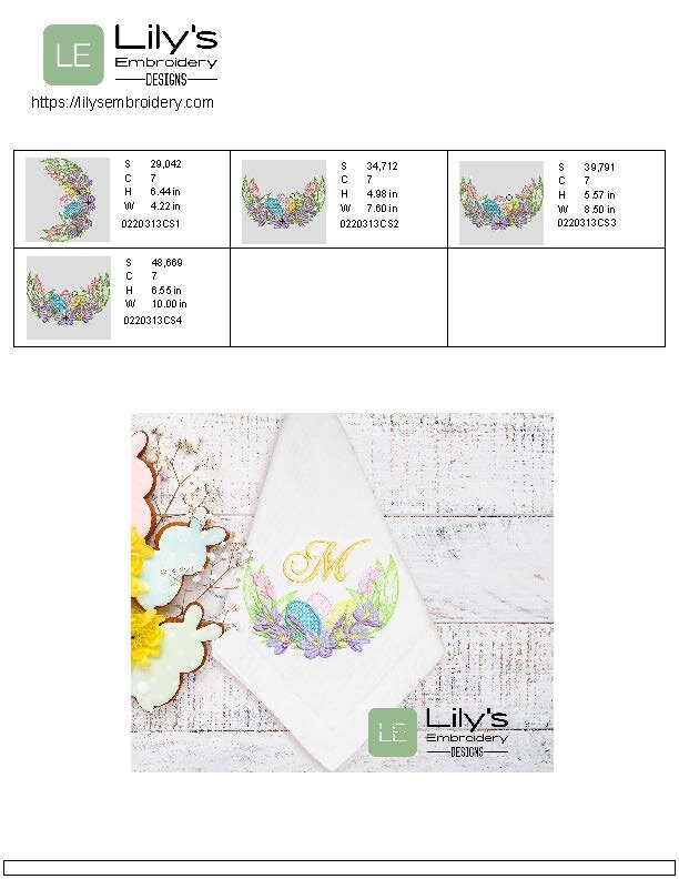 Easter Eggs Machine Embroidery Design Eggs and Crocus - Etsy