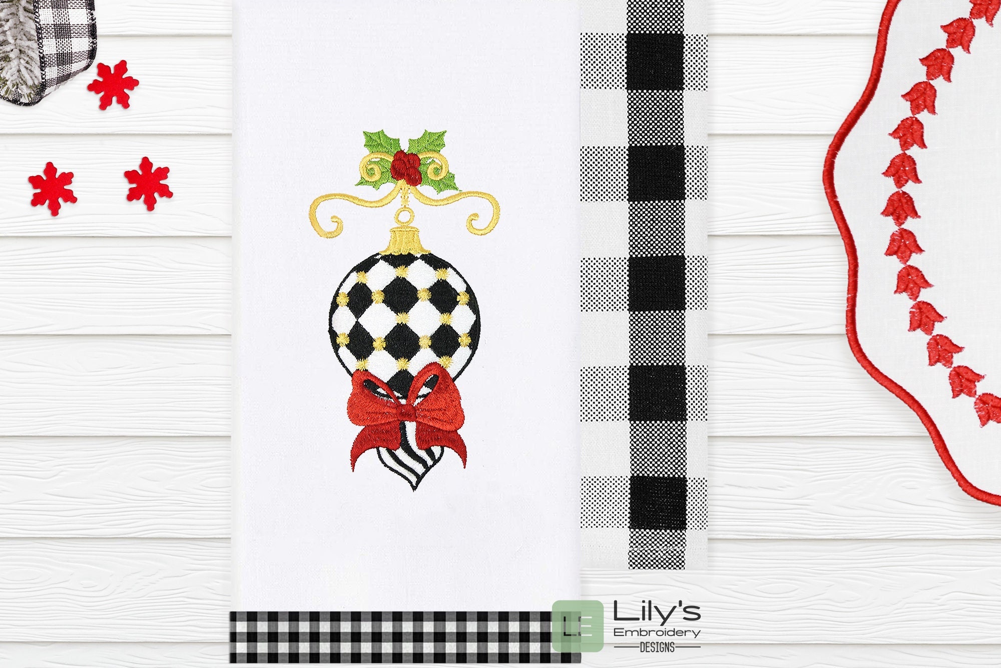 Harlequin Christmas Ornament Machine Embroidery Design - Etsy