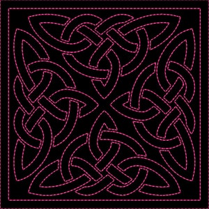 Celtic Quilting background Machine Embroidery Designs 4&quot; , 5&quot; and 6&quot;  size - # 13