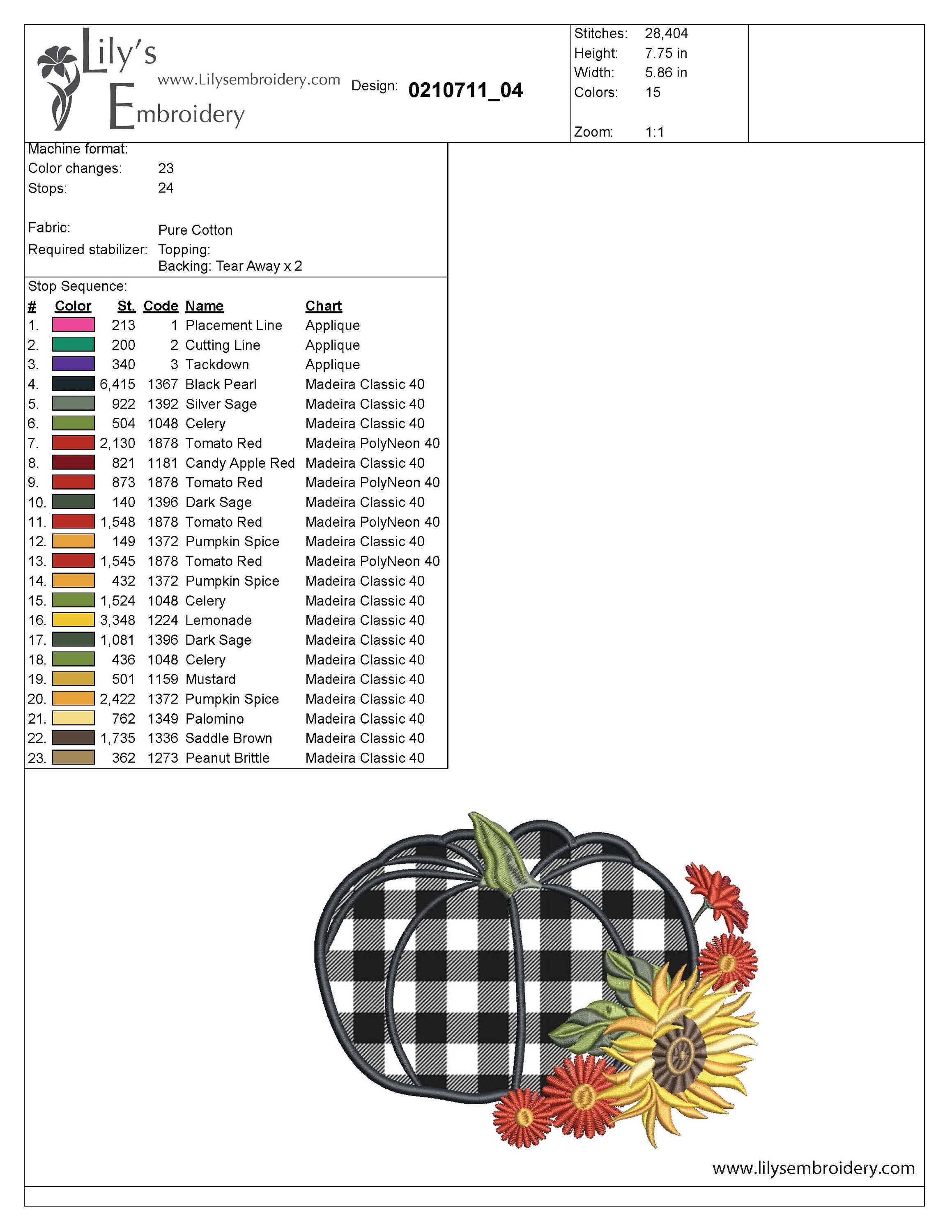 Pumpkin Applique Machine Embroidery Design - 5 Sizes - Etsy