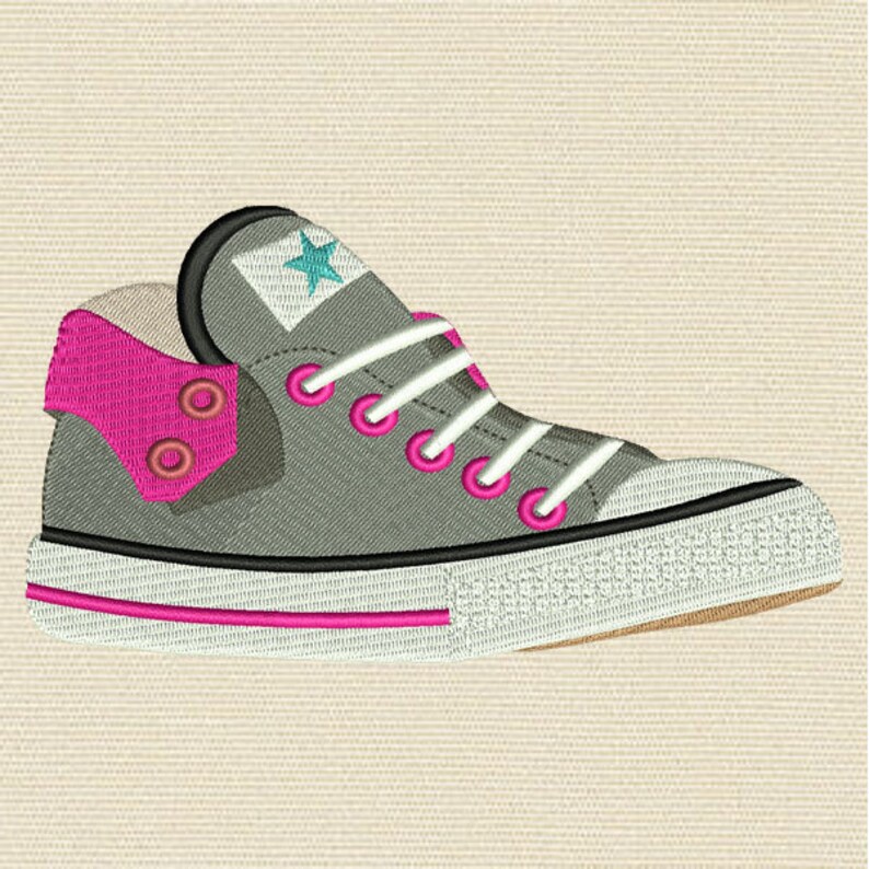 Converse Machine Embroidery Designs 4x 4 Etsy