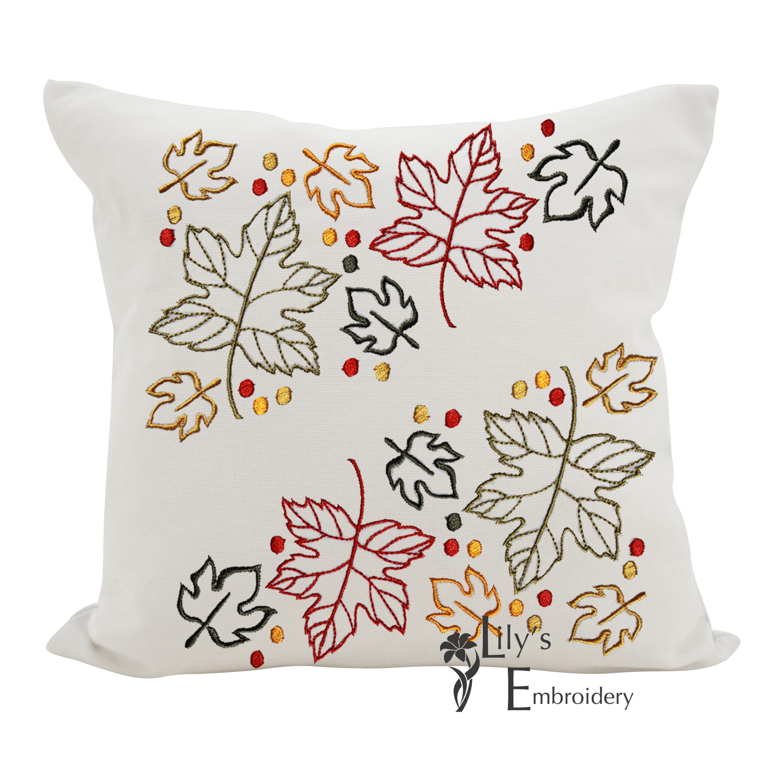 Leaves Machine Embroidery Designs - Fall / Autumn Design ( 5 Sizes) - Etsy