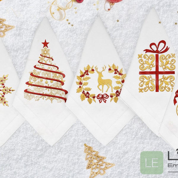 機械刺繍デザイン - クリスマスの機械刺繍デザイン 5 選