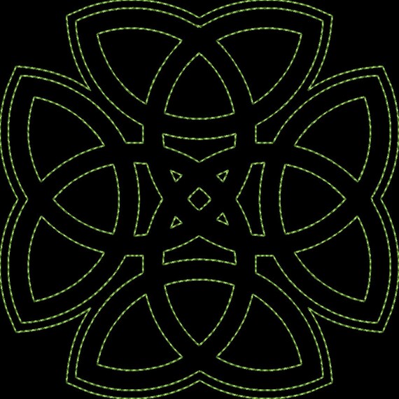 Celtic Quilting Tło Maszyny Hafty Wzory 4 5 I 6 Rozmiar 17