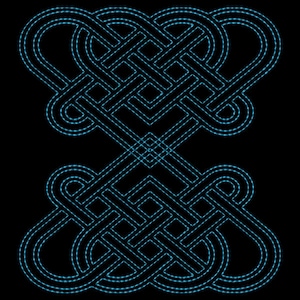 Celtic Quilting background Machine Embroidery Designs 4&quot; , 5&quot; and 6&quot;  size - # 05