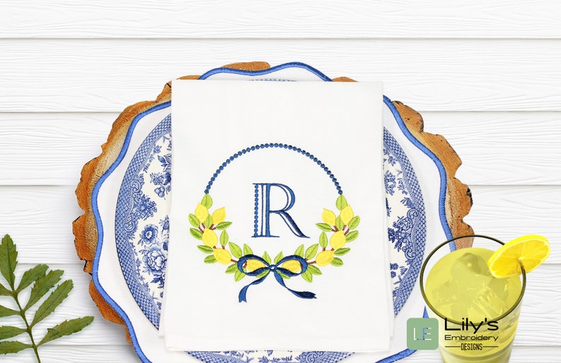 Lemon Machine embroidery design