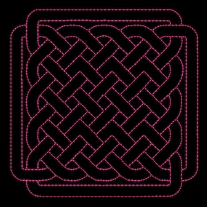 Celtic Quilting background Machine Embroidery Designs 4&quot; , 5&quot; and 6&quot;  size - # 03