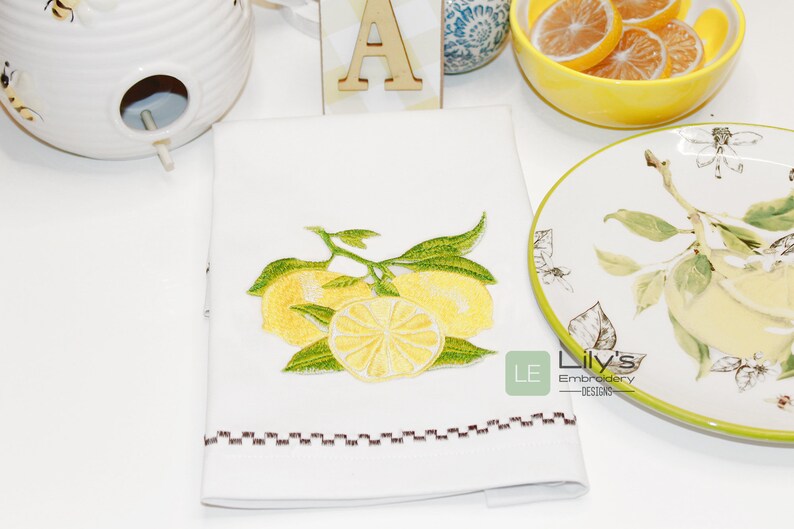 Machine Embroidery Design Lemons Machine Embroidery Designs Etsy