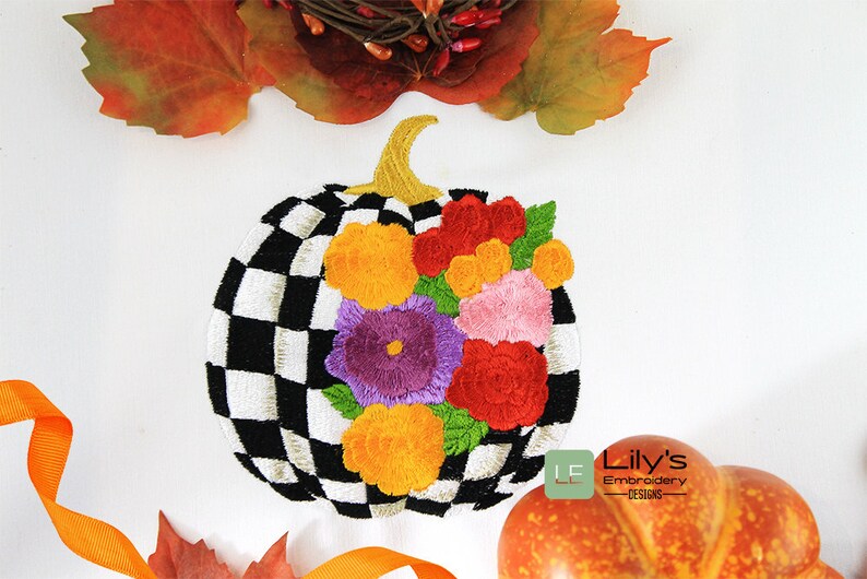 Pumpkin Machine Embroidery Design