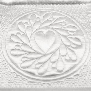 Machine Embroidery Design - Heart # 3 Quilting Block- Trapunto  4 sizes