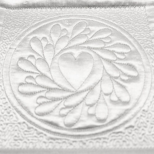 Heart Quilting Embroidery Design Heart Quilting Block Love Etsy