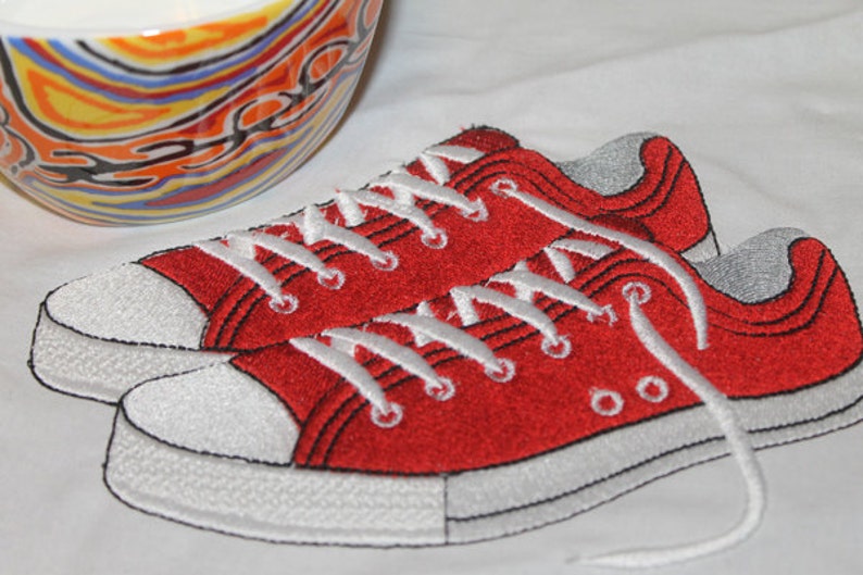 Converse Machine Embroidery Designs 4x 4 Etsy
