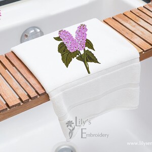 Machine Embroidery Design - Lilac Machine Embroidery Design 3 Sizes - Etsy
