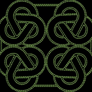Celtic Quilting background Machine Embroidery Designs 4&quot; , 5&quot; and 6&quot;  size - # 06