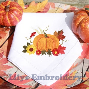 Machine Embroidery Design -  Elegant Pumpkin in 2 Sizes