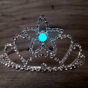 Glowing Starfish Tiara, Glow in the Dark Mermaid Crown, Ariel Costume Headband, Little Mermaid Fan Gift, Beach Wedding, Girls or Adult