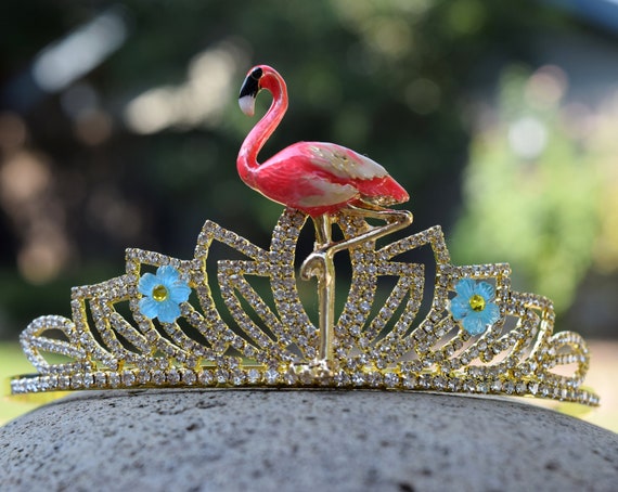 Boland - 52565 - Haarband flamingo, hoofdtooi, pluche, tiara, kostuum, verkleden, themafeest, carnaval