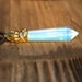 Opalite Kida Crystal Necklace, Simulated Moonstone, Atlantis Rainbow Crystal, Unisex Mens Crystal, Princess Kida Costume Lost Empire Cosplay