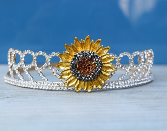 The Sunflower Tiara Kids Faux Sunflower Crown - Coterie main image 3