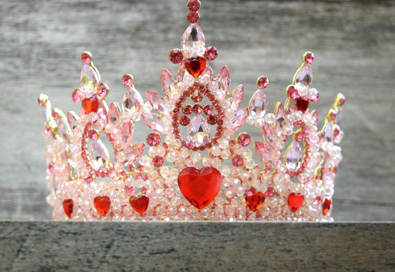 Queen of Heart Crown, Love Crown, Valentine Crown, Silver Crown, Wedding Crown s-l400.jpg main image 3