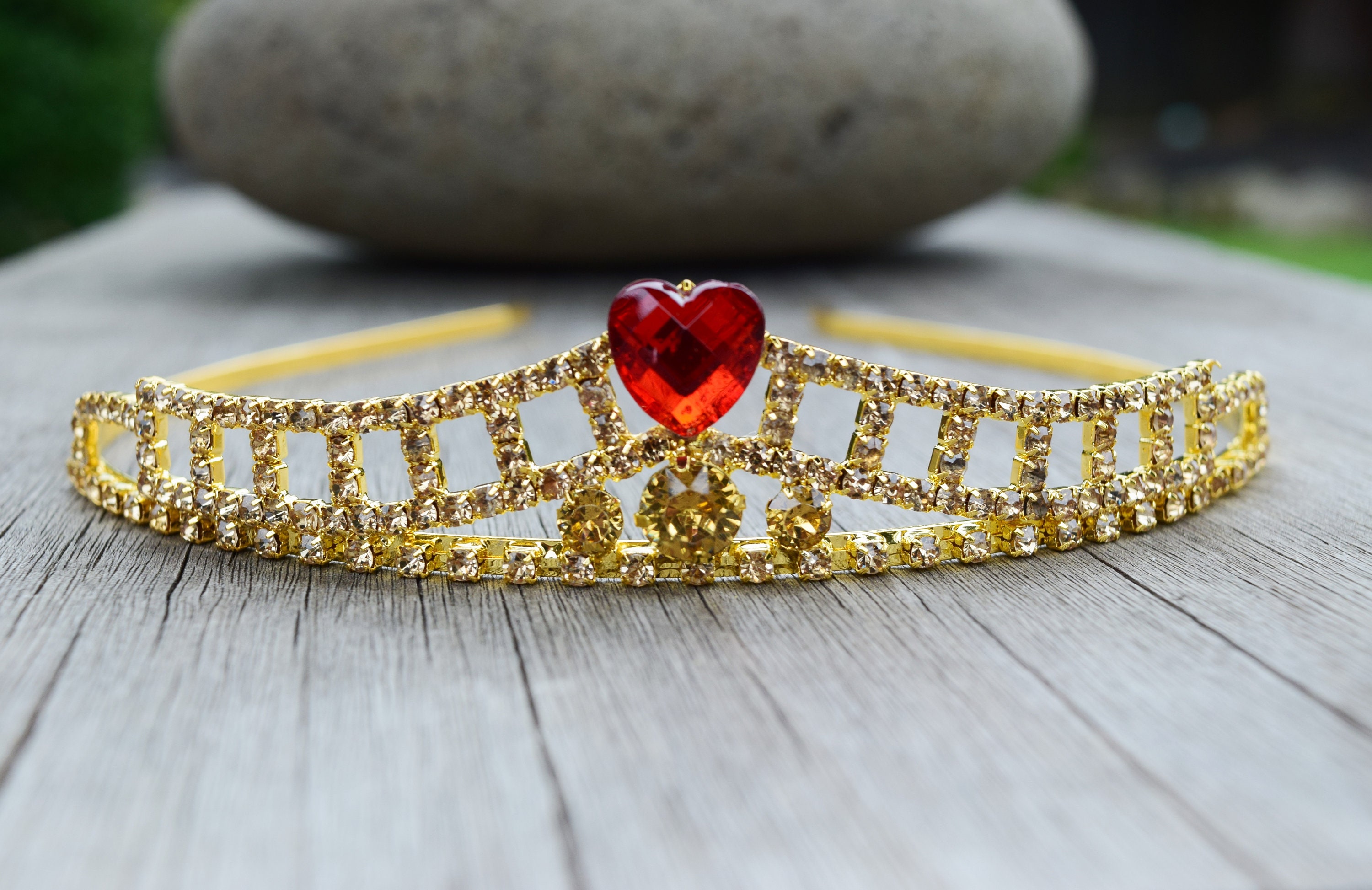 Personalized Evie Tiara, Queen of Hearts Crown, Descendants Costume ...