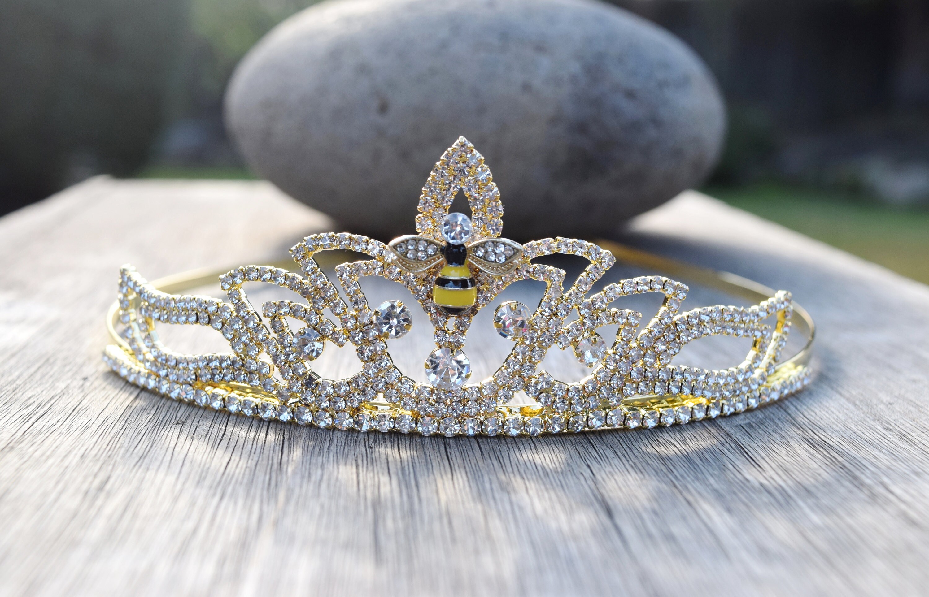 The Queen Bee Tiara Gold Bumblebee Crown Headband Gift for Etsy