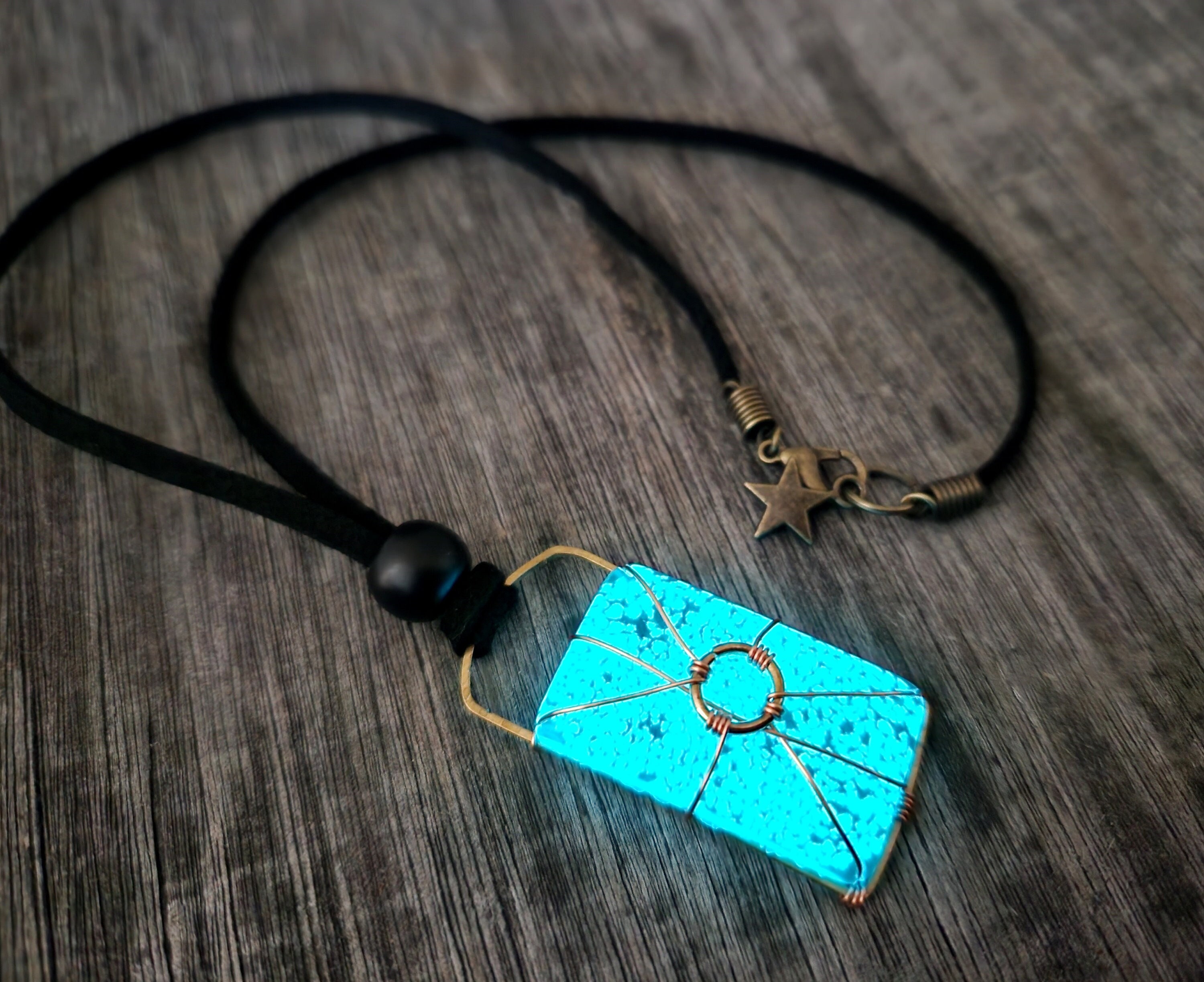 Blue Moon Glow in The Dark Necklace | Super Smalls