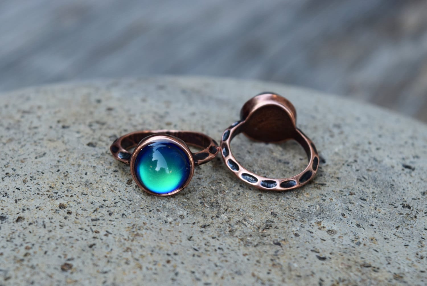 Color Changing Inlay Couple's Ring Set | Vansweden Jewelers