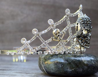 ✧tiara✧ IEMIEBSHA Rhinestone Alloy Crystal Tiara Princess Crown, 6